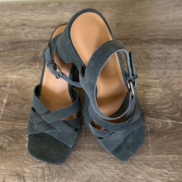 Splendid Piper Green Suede Heel - Picture 2 of 11